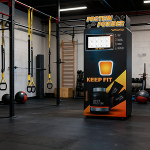 32-inch màn hình cảm ứng thương mại protein Lắc Máy bán hàng tự động cho phòng tập thể dục với công suất 28L 4G/Wi-Fi Giám sát từ xa - Product Image 1