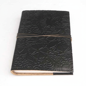 Carnets de notes et agendas A5 noirs faits à la main, authentiques, promotionnels en gros pour étudiants et fournitures de papeterie - Product Image 1