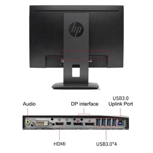 HPE P224/P223 21.5 Inch 24inch Monitor for Business Desktop <b>Office</b> <b>Computer</b> Black Vertical <b>Computer</b> Monitor - Product Image 4