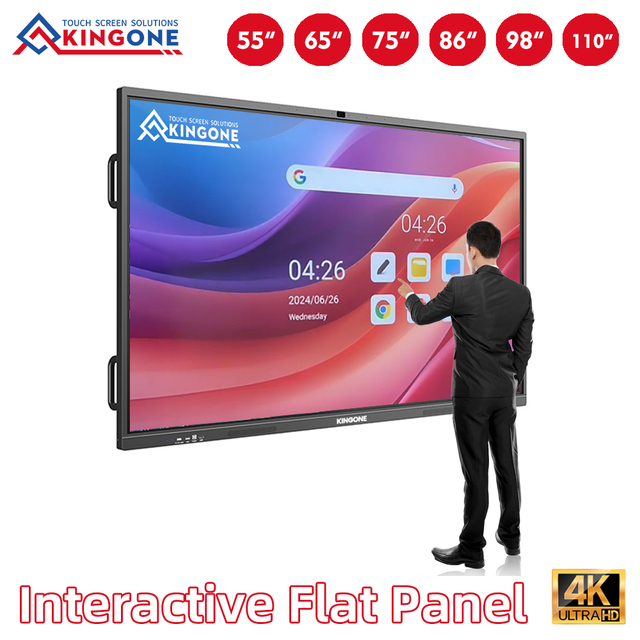 Interactive Panel 86 Inch Meeting 4K Display 20 Points Touch Screen Smart Interactive Board IFPD Flat Panel