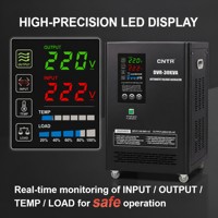 Régulateur de tension automatique monophasé de type relais CNTR DVR-30KVA 24KW avec bypass et détection de traversée du zéro (AVR) pour climatiseur