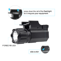 Senter LED Mini USB Isi Ulang Tahan Air dengan Zoom, Lampu Taktis Kuat untuk Memancing, Berkemah, Berburu, dan Penggunaan Luar Ruangan