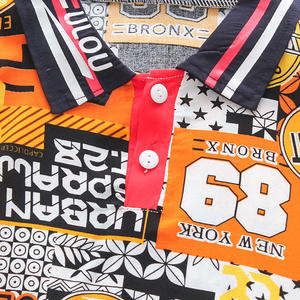 Ropa Infantil de Alta Calidad al por Mayor, Conjuntos de Ropa, Camiseta Polo Divertida y Pantalones Harem - Product Image 3