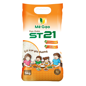 Riz parfumé de variété ST21, 5 kg, 5 % de grains brisés, riz aromatique tendre, produit OEM/ODM en vrac, durée de conservation de 12 mois - Product Image 1