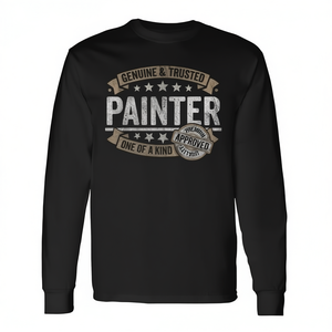 Camiseta de manga larga para pintor, camiseta profesional auténtica y confiable para el trabajo - Product Image 2