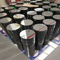 Chine artisanat rond petit mini miroirs en aluminium ultra minces pièces de différentes tailles pour robe