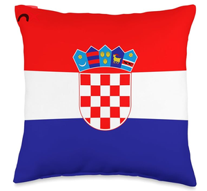 Ensemble de football personnalisé en gros Cadeau pour les fans 14*21cm Drapeau national croate à main avec poteau en plastique - Product Image 5