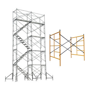 Khung cửa giàn giáo đi bộ qua thang mạ kẽm thép di động H khung giàn giáo để xây dựng - Product Image 2