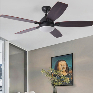 Scandinavian Home Mounted 5 Blades 42-52 Inch DC Motor Iron Frequency Mute <b>Ceiling</b> Fan with LED <b>Light</b> and <b>Remote</b> <b>Control</b> - Product Image 3