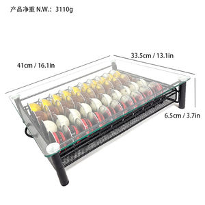 Soporte para cajón Nespresso <span class=keywords><strong>Vertuo</strong></span> y <span class=keywords><strong>Dolce</strong></span> <span class=keywords><strong>Gusto</strong></span>, cristal templado, tapa para Cápsula de café, Compatible con 40 - Product Image 6