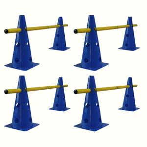 Equipo de entrenamiento de agilidad para perros Lynpet, poste de salto de obstáculos de fibra de plástico de nailon, combinación de poste marcador de cubo de cono para entrenamiento - Product Image 4