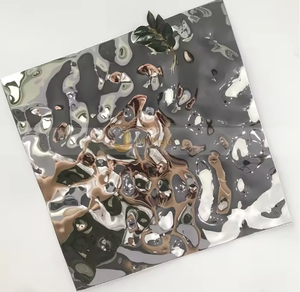 <span class=keywords><strong>Plaque</strong></span> d'acier inoxydable <span class=keywords><strong>ondulée</strong></span> texturée et <span class=keywords><strong>transparente</strong></span> à l'eau 304 pour façade - Product Image 1