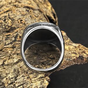 Men's Stainless Steel <b>Ring</b> Tree Of Life Pattern Hip Hop Style Round Jewelry Gift For Men - Product Image 2