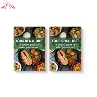 Livres de cuisine personnalisés avec impression couleur brillante, couverture rigide, recettes, livre de cuisine pour la restauration rapide avec reliure cousue