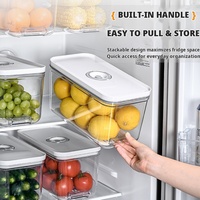 Pompe à vide pour boîtes PET, anti-odeur, sans BPA, grande capacité pour le stockage au réfrigérateur, bocaux hermétiques avec couvercles pour une fraîcheur optimale