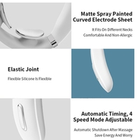 Produit très vendu, masseur de cou intelligent sans fil rechargeable portable EMS