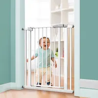 Bebek emniyet kapısı kapı için ve merdiven otomatik yakın kapı çocuklar ve köpek evcil ekstra geniş çit bariyer koruma çocuk kapıları