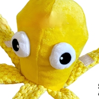 Jouet en peluche pieuvre pour animaux de compagnie - Résistant aux morsures - Fonction de grincement - Parfait pour le jeu interactif et les soins dentaires pour chiens et chats