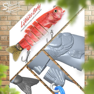 เหยื่อตกปลาขนาดใหญ่6ส่วนเหยื่อตกปลา9ซม. 11.1กรัมเหยื่อตกปลา - Product Image 4