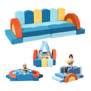 Canapé en mousse souple pour enfants personnalisable, canapé amusant en forme de puzzle compressible - Product Image 2