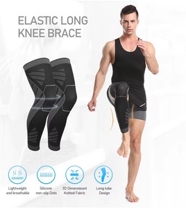 Rodillera de punto de nailon para baloncesto, fútbol, correr, compresión de pierna completa para dolor articular y artritis para entrenamiento - Product Image 5