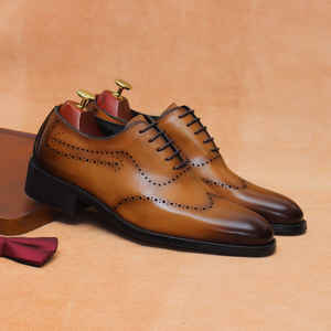 Chaussures plates décontractées et habillées pour hommes en cuir véritable respirant, légères, antidérapantes, idéales pour les affaires et les mariages en extérieur - Product Image 3