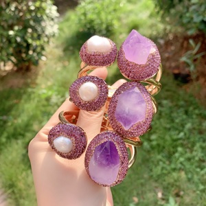 LS- C2546 <span class=keywords><strong>bracciale</strong></span> regolabile di design da indossare ogni giorno <span class=keywords><strong>bracciale</strong></span> di <span class=keywords><strong>perle</strong></span> genuine per le vacanze con braccialetto di ametista bel design - Product Image 1