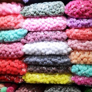 Pompones de Colores Pastel, Poliéster y Nailon de 3 cm, Suministros para Manualidades, Accesorios para el Cabello, Materiales para Hacer Joyería - Product Image 3