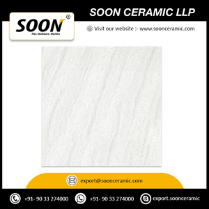 Carreaux de porcelaine double charge 1000x1000mm Estrella Blanc, surface brillante antidérapante, design traditionnel, pour sols de maison et villa - Product Image 2