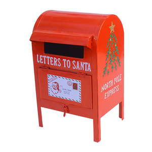 Décoration de Noël pour boîte <span class=keywords><strong>aux</strong></span> <span class=keywords><strong>lettres</strong></span> de maison, ornement cerf couché en fer, décoration d'<span class=keywords><strong>entrée</strong></span> pour bars et cafés - Product Image 3