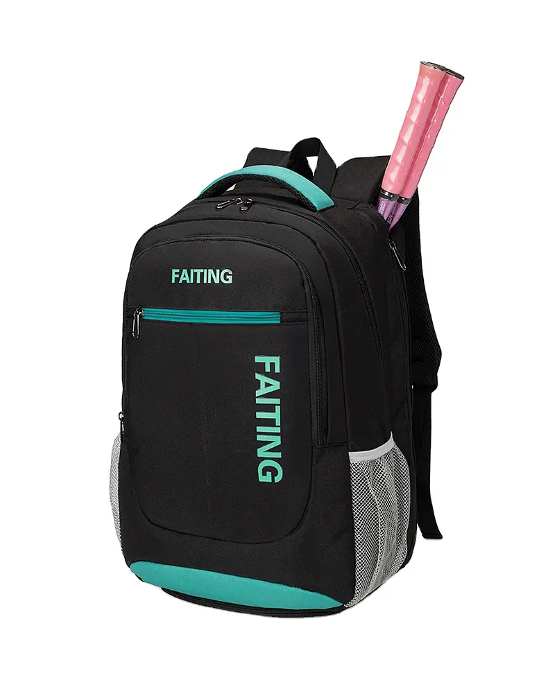 Bolsa de bádminton multifuncional para hombre y mujer, mochila de gran capacidad con 3 bolsas para raqueta de tenis