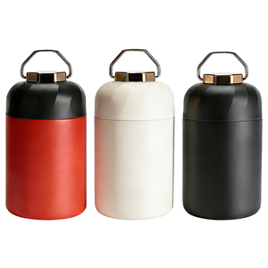 Olerd - Recipiente Térmico Clásico <span class=keywords><strong>de</strong></span> Acero Inoxidable <span class=keywords><strong>de</strong></span> 600 ml con Asa y Tapa Hermética, para <span class=keywords><strong>Alimentos</strong></span>, Sopa, para Camping, para Comida Caliente/Fría - Product Image 1