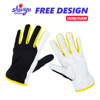 Gants de sécurité pour conducteur, confortables, résistants à l'usure, en tissu tricoté en peau de mouton, résistants au froid, antistatiques, antidérapants, avec bracelet élastique