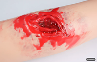 Modelo de Herida de Trauma para Primeros Auxilios, Almohadilla de Silicona Simulada para Entrenamiento de Vendar Heridas con Sangrado y Laceraciones para Paramédicos