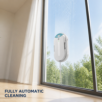 Robot Nettoyeur de Vitres Électrique Automatique pour Maison, Appartement, Bureau – Robot Intelligent de Lavage de Vitres avec Détection des Bords et Corde de Sécurité (US)