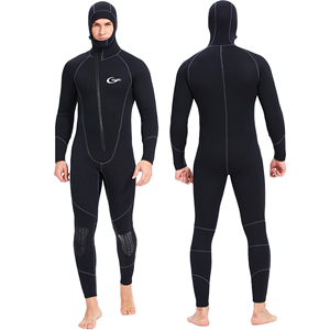 Combinaison de plongée YONSUB pour homme 7/6 mm et 5/4 mm, combinaisons intégrales pour homme, combinaison intégrale 7 mm pour homme avec fermeture éclair sur le devant pour la plongée, la plongée avec tuba, le surf et la natation - Product Image 2