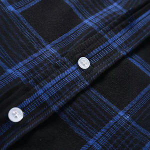 เสื้อเชิ้ตแขนยาวลายสก็อตสีน้ำเงินลำลองสำหรับผู้ชาย รุ่นเยาวชน <span class=keywords><strong>ซัก</strong></span>เครื่องได้ ทรงเข้ารูป เสื้อผ้าฤดูใบไม้ร่วง รุ่นพิเศษ - Product Image 4