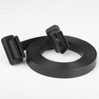 3M plano automotriz OBD OBD2 16 pines 16 núcleo codo macho a hembra Cable automotriz OBD2 macho a hembra Cable