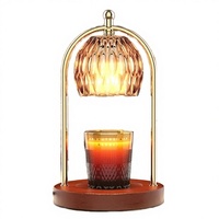 Chauffe-cire électrique en métal pour cire de soja, écologique, lampe de table d'aromathérapie, cadeau d'anniversaire, cadeau de la Saint-Valentin, bougies parfumées