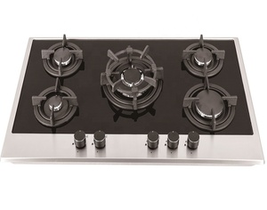 Placa de gas de vidrio templado de 5 quemadores - Product Image 2