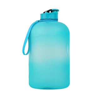 2,2 L Halve Gallon Waterfles Met Tick Mark Container Met Handvat Campingfles Grote Capaciteit Sportwaterfles 74Oz