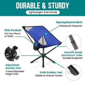 Silla Plegable Moderna de Aluminio y Malla Transpirable, sin Brazos, Portátil, para Picnic, Playa, Camping, Sala de Estar, Gimnasio, Hotel - Product Image 5