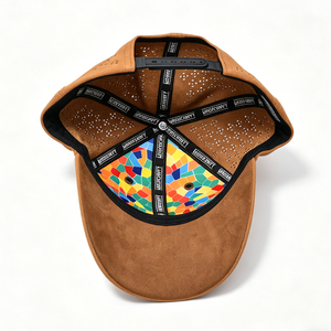 Gorra Deportiva de Béisbol Marrón de Poliéster/Algodón, Transpirable, Perforada, de 6 Paneles, Unisex, Casual para Exteriores, con Logotipo Personalizado - Product Image 5