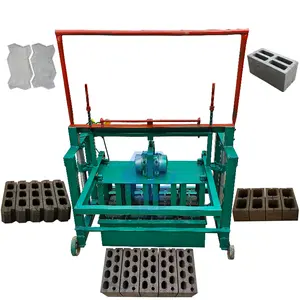 Máquinas de construcción de bloques convenientes y eficientes Máquinas de bloques de hormigón para poner huevos Máquina de fabricación de ladrillos de pavimentación simple