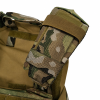 Ensemble tactique multifonctionnel de protection intégrale avec système Molle et plaques BR1/BR1A et kits de protection thoracique et dorsale