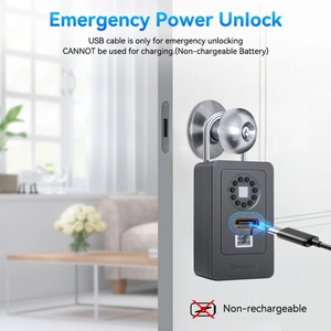 2024 New Arrival Smart Wifi Digital App Password Acrylic Fire Resistant Medicine Jewelry Key Storage Safe <b>Lock</b> <b>Box</b> Wall Mounted - Product Image 5