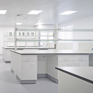 Banco da Laboratorio Sterile in Acciaio Inossidabile per Scuole di Medicina e Ricerca Vaccinale - Piano di Lavoro per Laboratorio Biologico, Arredamento da Laboratorio di Grado Ospedaliero - Product Image 1