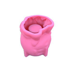 YS béton tête humaine fille visage Vase ciment Silicone planteur Pot moule bougeoir chandelier pot de fleurs faisant artisanat moule - Product Image 5