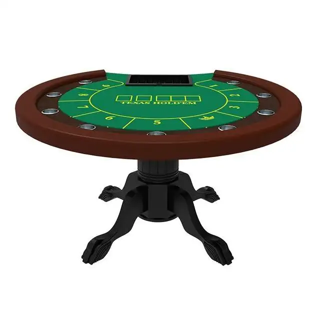 YH 140*140cm basit dijital baskı çok katmanlı yuvarlak oyun Poker masaları cips tepsi