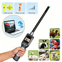 Lector RFID Portátil para Animales, Escáner de Microchip para Mascotas, para Implantes de Jeringa y Etiquetas de Vidrio